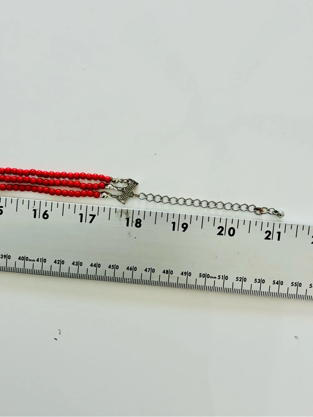 Bold Red Multi-Strand Chip Necklace Southwestern Festival Lightweight